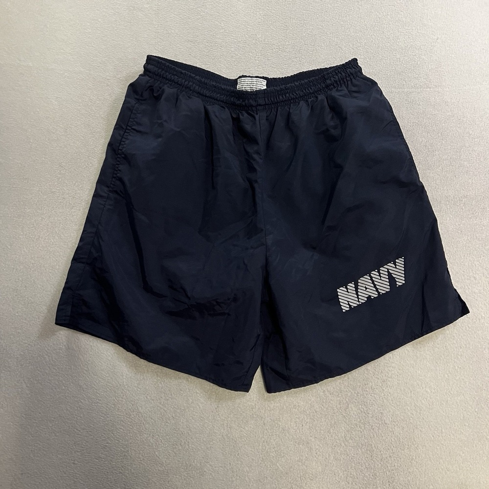 U.S. NAVY PT Shorts Men's Size Medium Physical Training PTU Reflective Blue